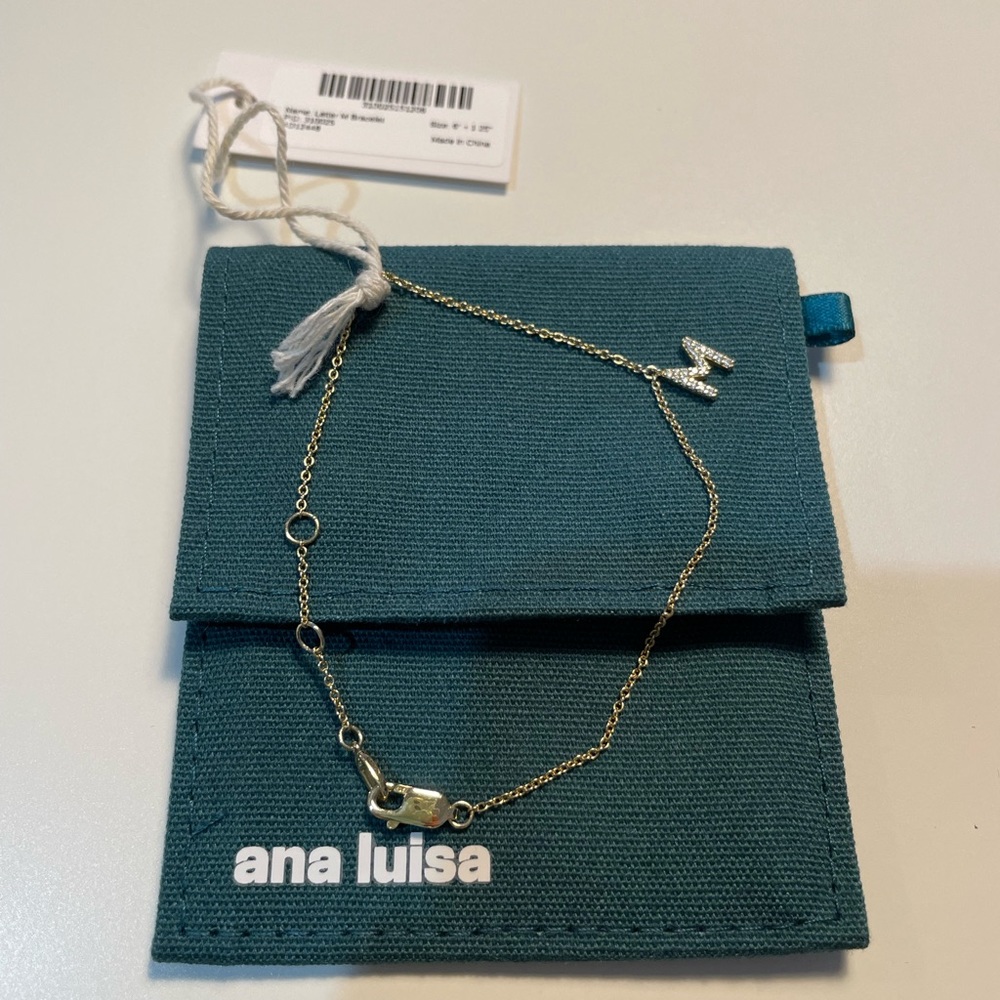 Ana Luisa letter M bracelet